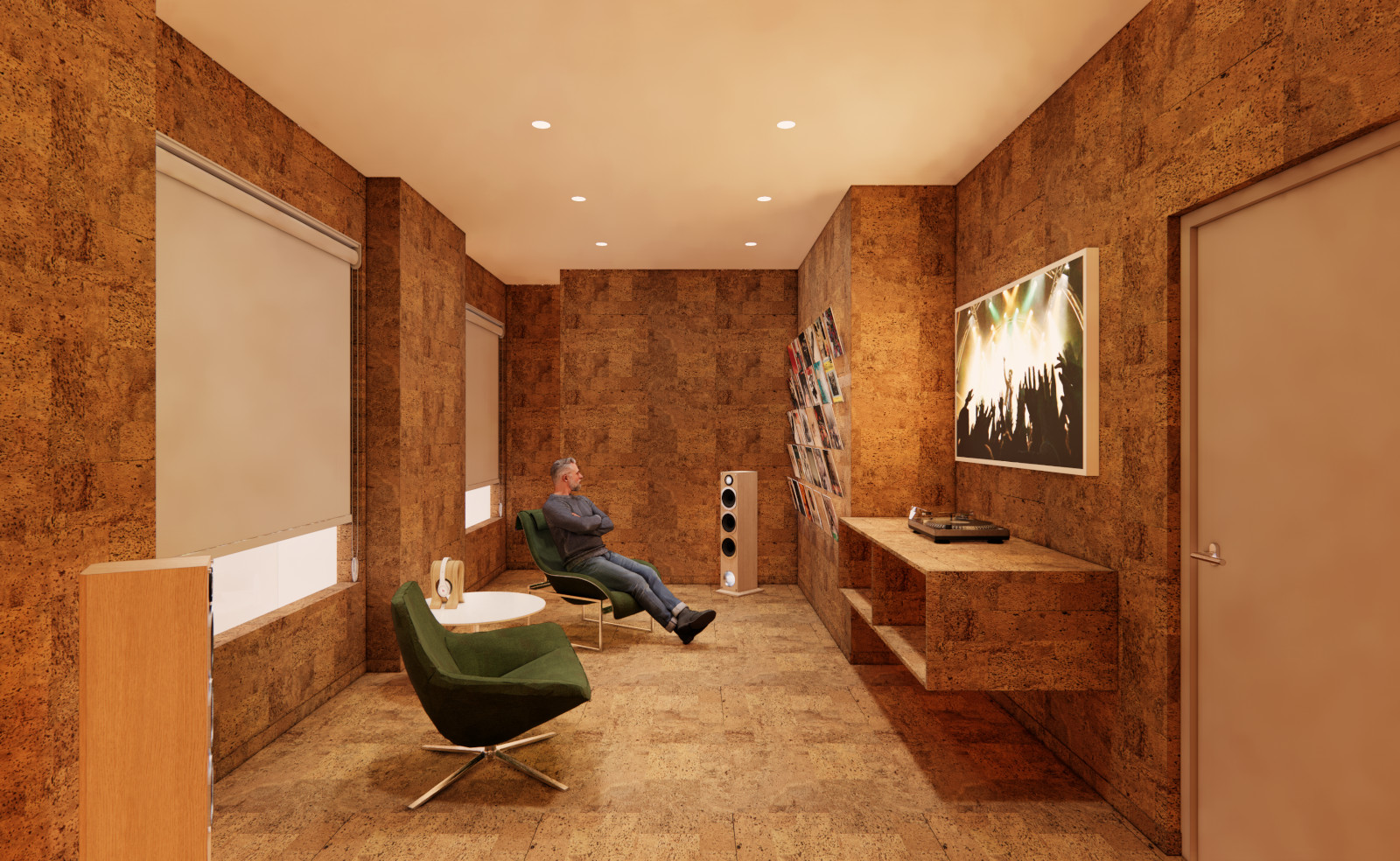 Architecture Concept: Cork Music Room