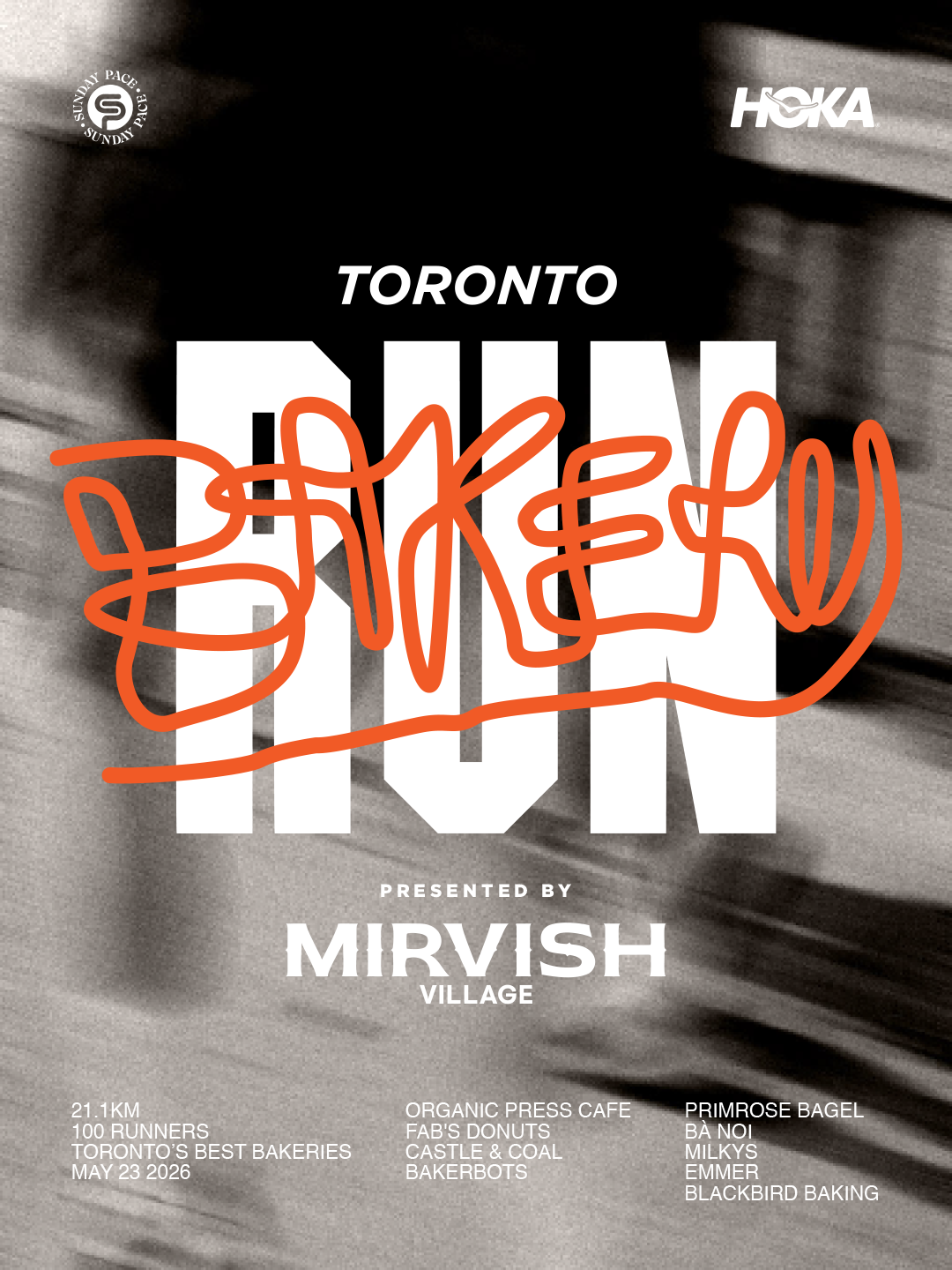 Toronto Bakery Run Poster | Mirvish Village